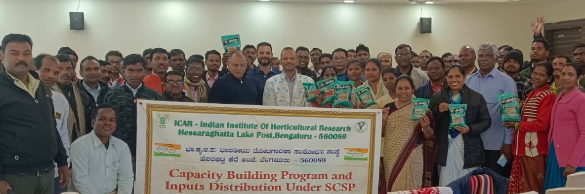 Training-cum-demonstration programme on “scientific seed production of legume vegetable crops” organized by CHES (ICAR-IIHR), Bhubaneswar