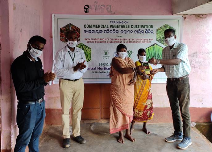 Capacity Building and Input Distribution to Tribal Farmers under TSP at ICAR-KVK, Kolar, Karnataka