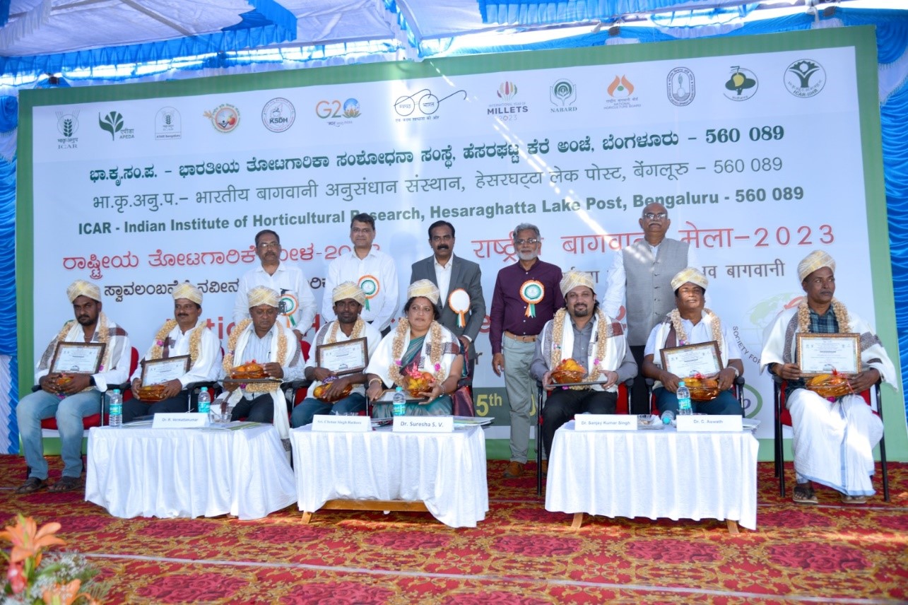 Celebration of Famers Day cum Kissan Ghosti on 23rd Dec, 2020 at KVK, Hirehalli