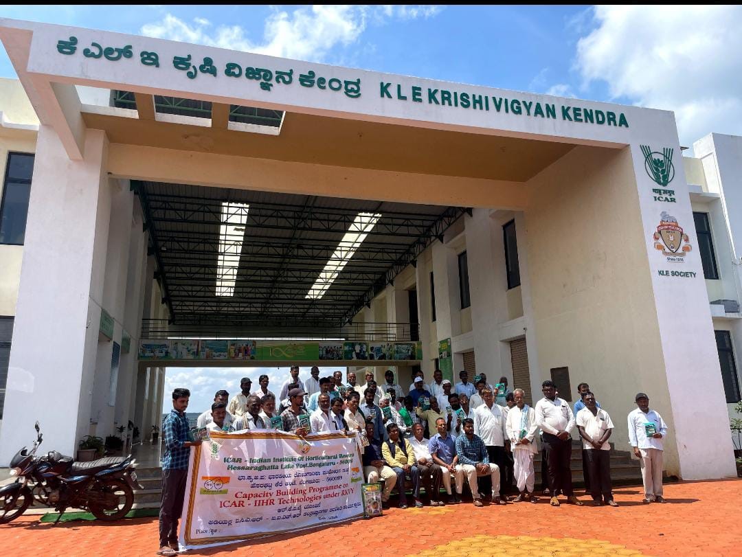 ICAR-IIHR Organised On-campus Training on ICAR-IIHR technologies for the  farmers of  Dharmapuri District, Tamil Nadu  