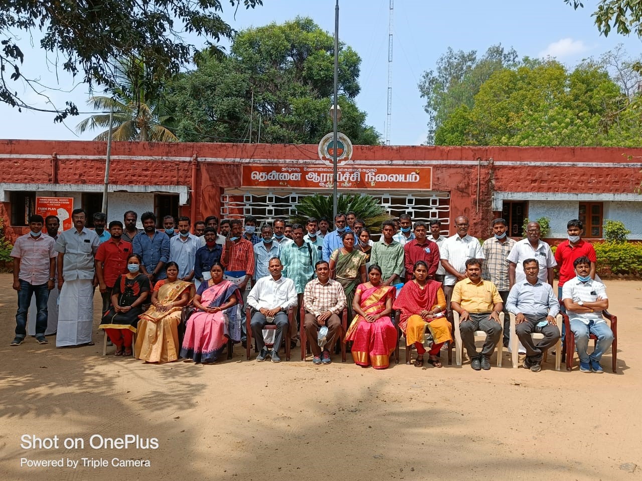 Demonstration on Composting of Crop Residues at Hosadurga village, Kanakapura Taluk, Ramanagara District under Farmers FIRST Project