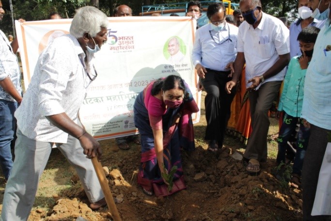 International Year of Millets 2023 -Campaign on Nutri- Garden and Tree Plantation at ICAR-IIHR, Bengaluru on 17th September, 2021