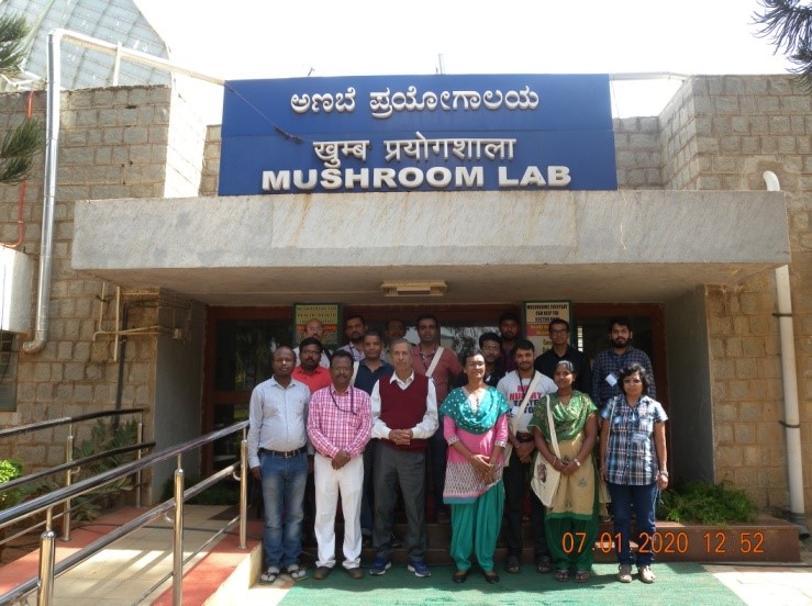 ICAR-IIHR CONDUCTS ENTREPRENEURSHIP TRAINING ON MUSHROOM SPAWN PRODUCTION AND MUSHROOM CULTIVATION FROM 02-10 Jan 2020