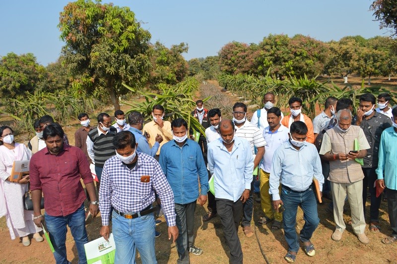 Central Horticultural Experiment Station,Bhubaneswar (ICAR-IIHR) organized Farmer's training, and exposure visits during NHF, 2021 