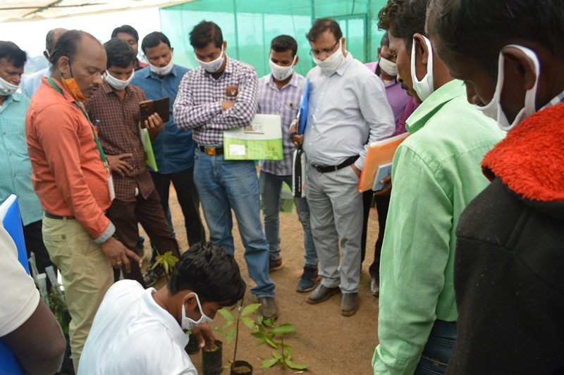 Central Horticultural Experiment Station,Bhubaneswar (ICAR-IIHR) organized Farmer's training, and exposure visits during NHF, 2021 