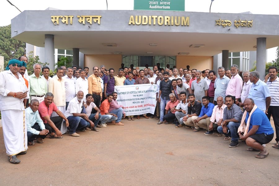 Special training programmes exposure visits organized during National Horticulture Fair 2020