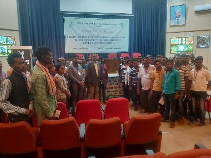 Special training programmes exposure visits organized during National Horticulture Fair 2020