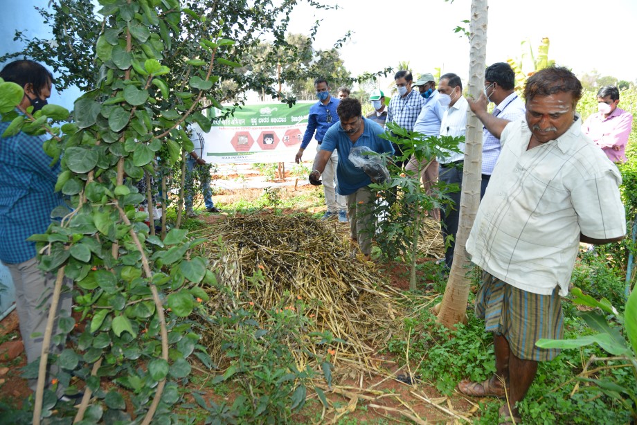 Method Demonstration on Scientific Compost Preparation was organized at MGMG Village under Swachhta Pakhwada 2020