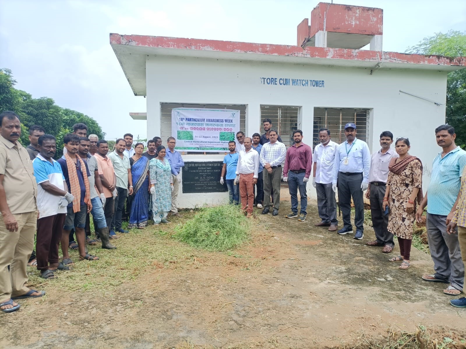 Central Horticultural Experiment Station, ICAR-IIHR, Bhubaneswar observed “Parthenium Awareness Week”