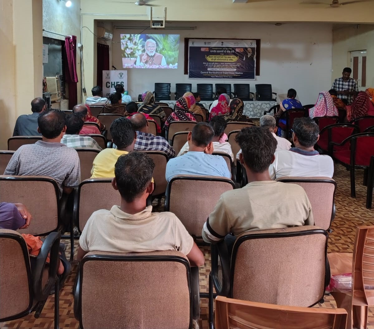 Kisan Gosthi and Live Broadcast of Launching of PM Dhan-Dhaanya Yojana and Self-Reliance in Pulses Mission Held at ICAR-IIHR, CHES, Bhubaneswar