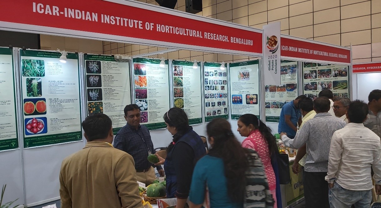 ICAR-IIHR  participated in the Global Potato Conclave at Mahatma Mandir, Gandhi Nagar, Gujarat