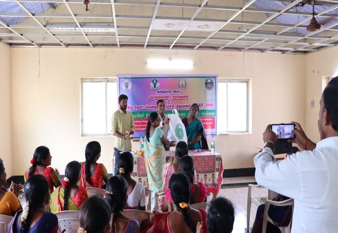 Capacity Building Program on Kitchen Gardening and Improved Vegetable Cultivation for Tribal Women organized at Karumandurai Hills of Salem  District on October 16, 2025 