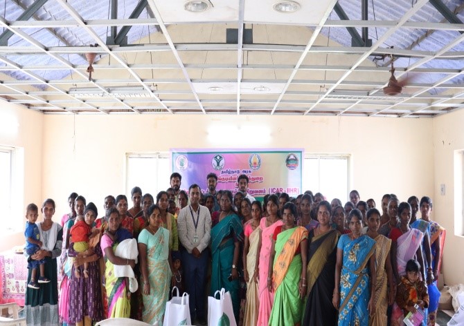 Capacity Building Program on Kitchen Gardening and Improved Vegetable Cultivation for Tribal Women organized at Karumandurai Hills of Salem  District on October 16, 2025 
