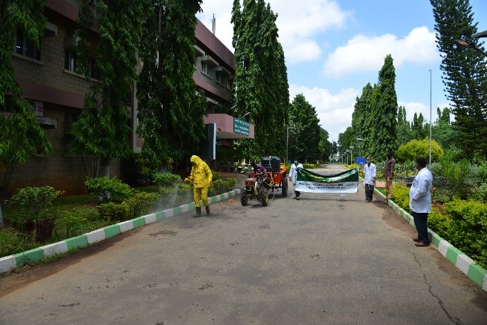 Sanitization drive to contain the spread of nCOVID19