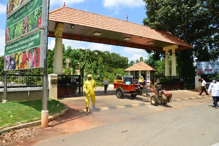 Sanitization drive to contain the spread of nCOVID19