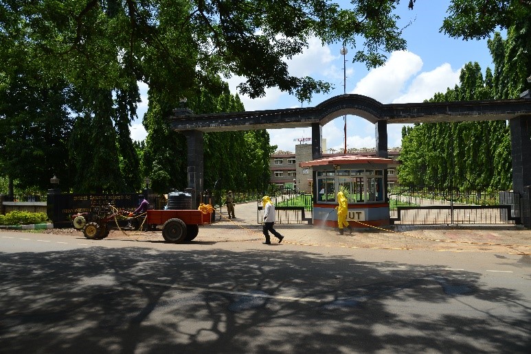 Sanitization drive to contain the spread of nCOVID19