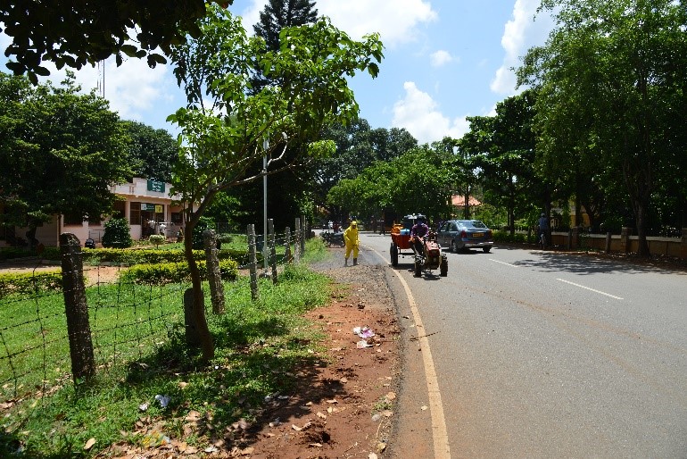 Sanitization drive to contain the spread of nCOVID19