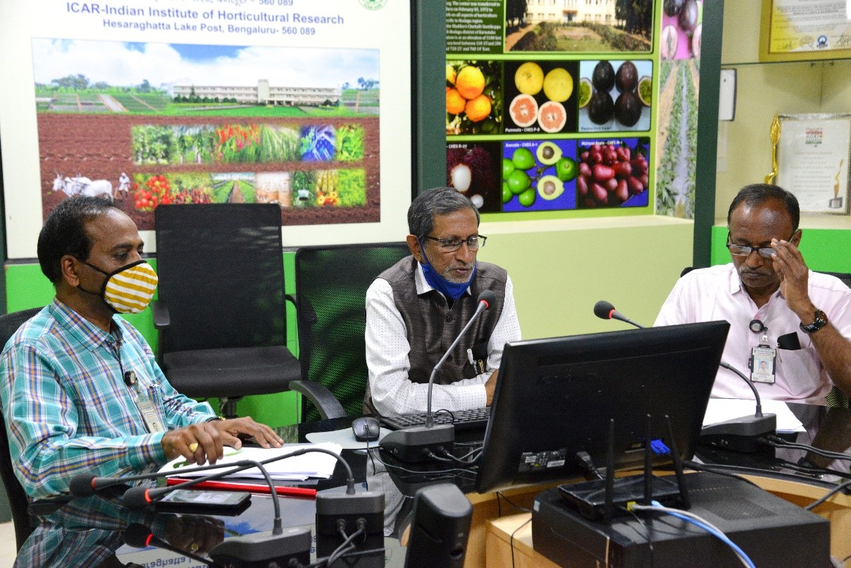 HRD cell of ICAR-IIHR, Bengaluru organized an online training for scientific staff of NARS on the topic “Enhancing Research Skills and Refinement of Technology by a Scientist” from 18th to 20th January, 2021 (3 Days). 