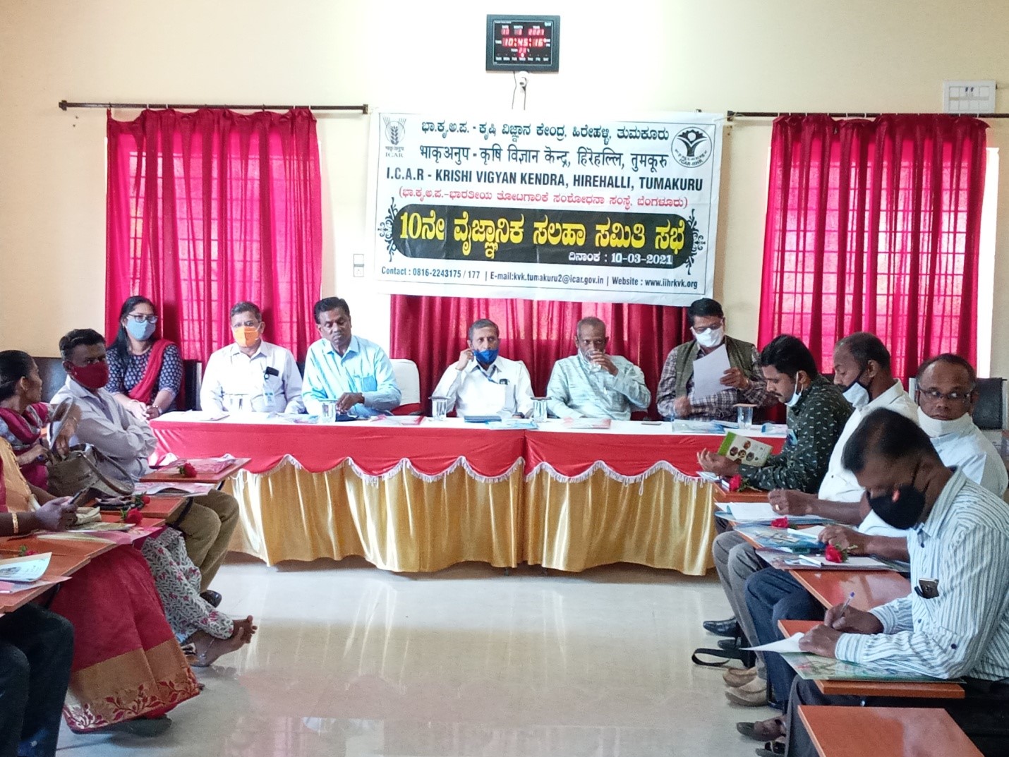 10th Scientific Advisory Committee Meeting on 10th March 2021 at KVK, Hirehalli