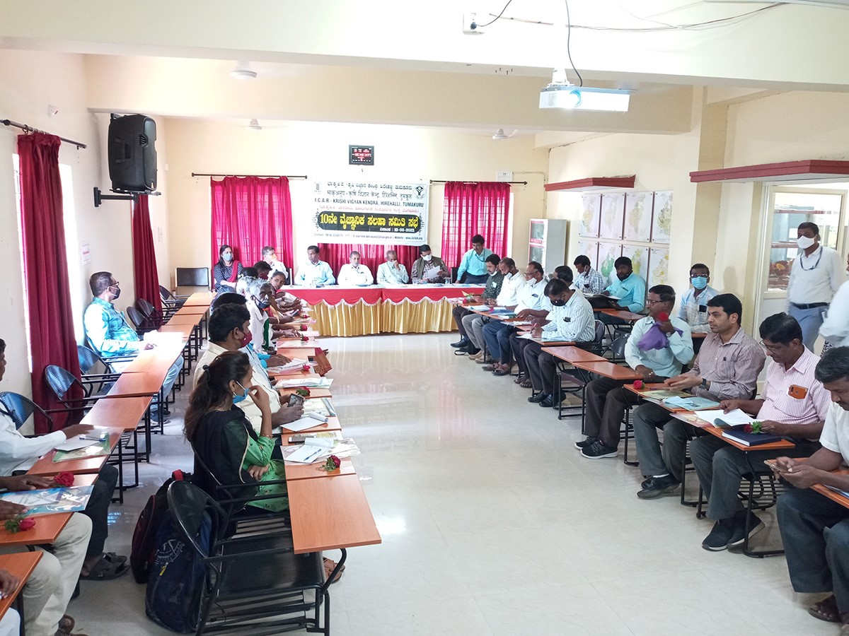 10th Scientific Advisory Committee Meeting on 10th March 2021 at KVK, Hirehalli
