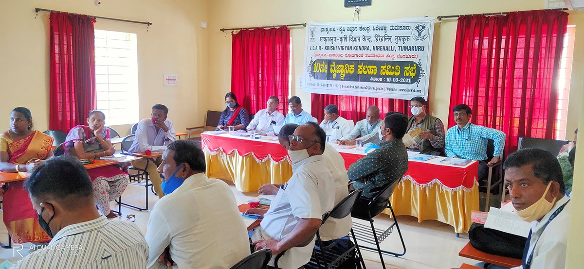 10th Scientific Advisory Committee Meeting on 10th March 2021 at KVK, Hirehalli