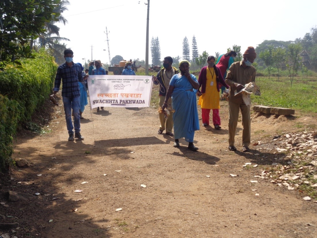 Swachhta Pakhwada 2020 programme on 21.12.2020 at ICAR-IIHR, Bengaluru