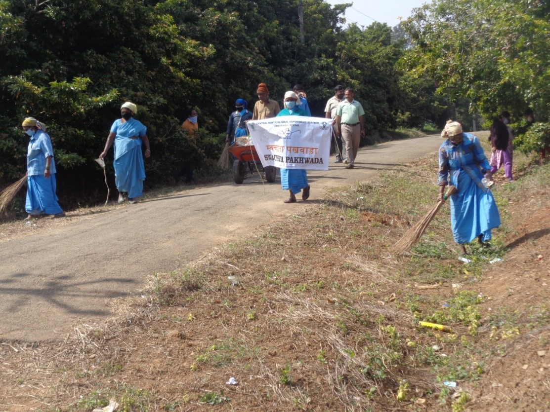 Swachhta Pakhwada 2020 programme on 22.12.2020 at ICAR-IIHR, Bengaluru