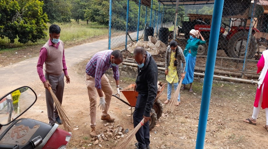 Swachhta Pakhwada 2020 programme on 16.12.2020 at ICAR-IIHR, CHESS Chettalli