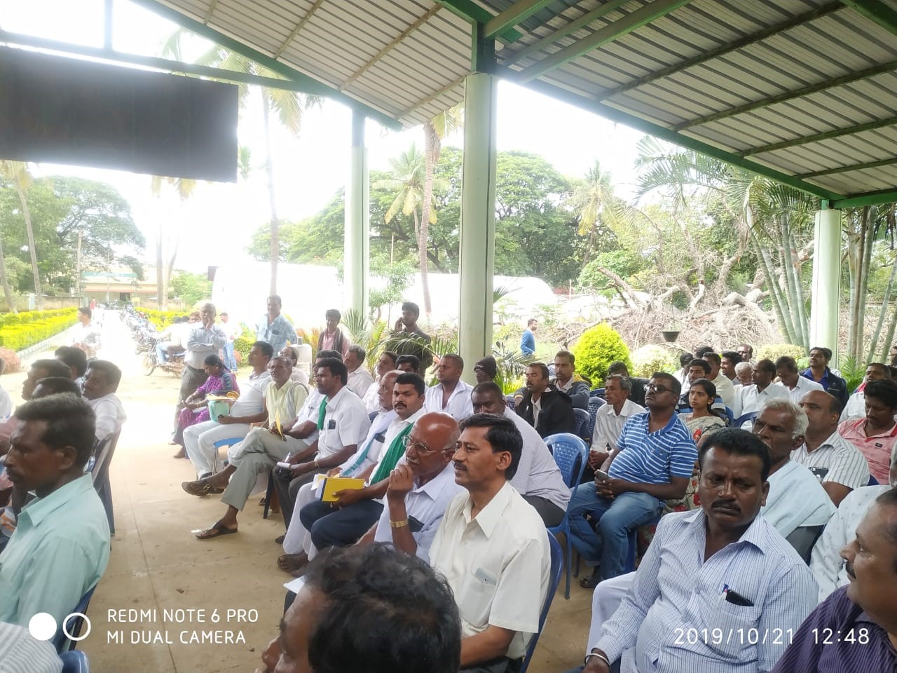 Awareness workshop on  Tomato leaf miner (Tuta absoluta)  identification and management held in Kolar on 21.10.2019