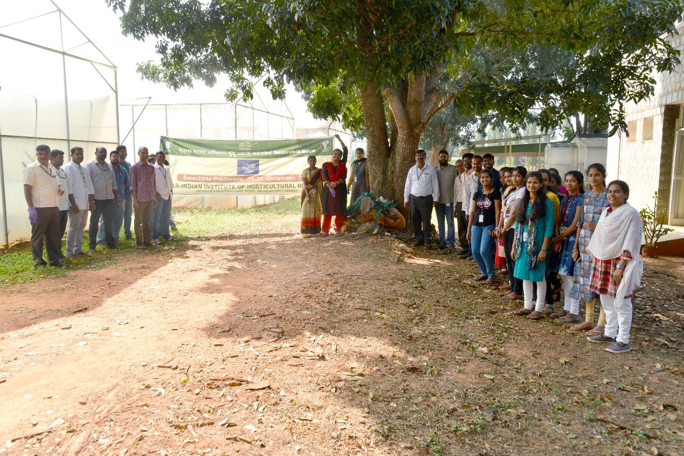 Swachhta Pakhwada activities held on 27.12.2019 at ICAR-IIHR, Bengaluru.