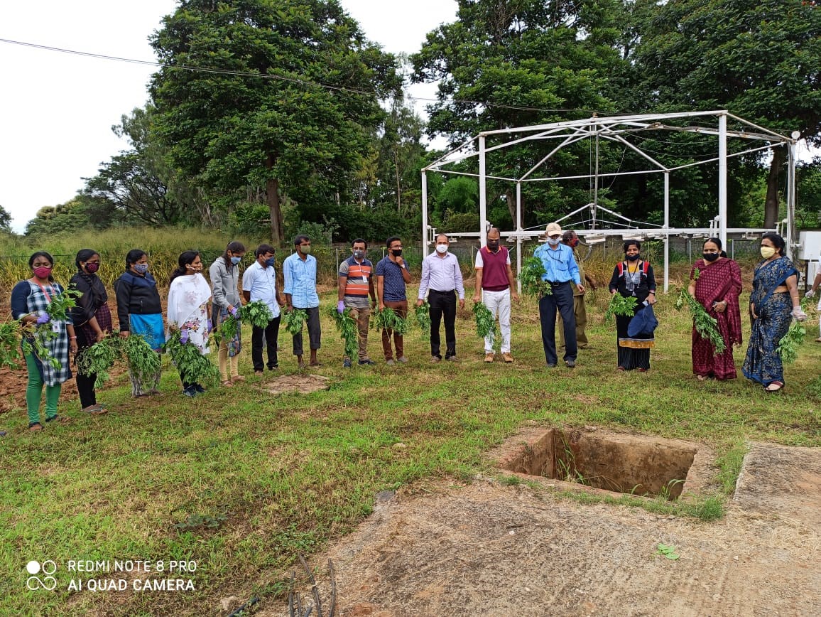 Observation of Fifteenth Parthenium awareness week at ICAR-IIHR, Bengaluru from 16-22, August,2020
