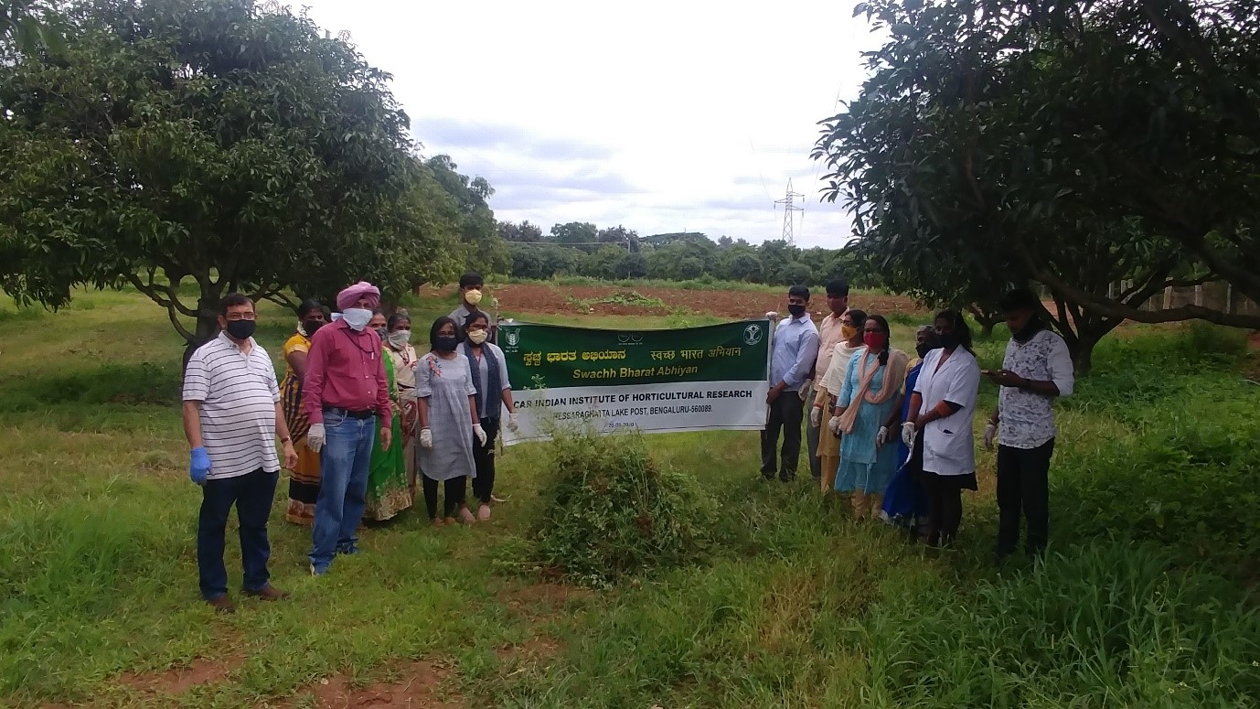 Observation of Fifteenth Parthenium awareness week at ICAR-IIHR, Bengaluru from 16-22, August,2020