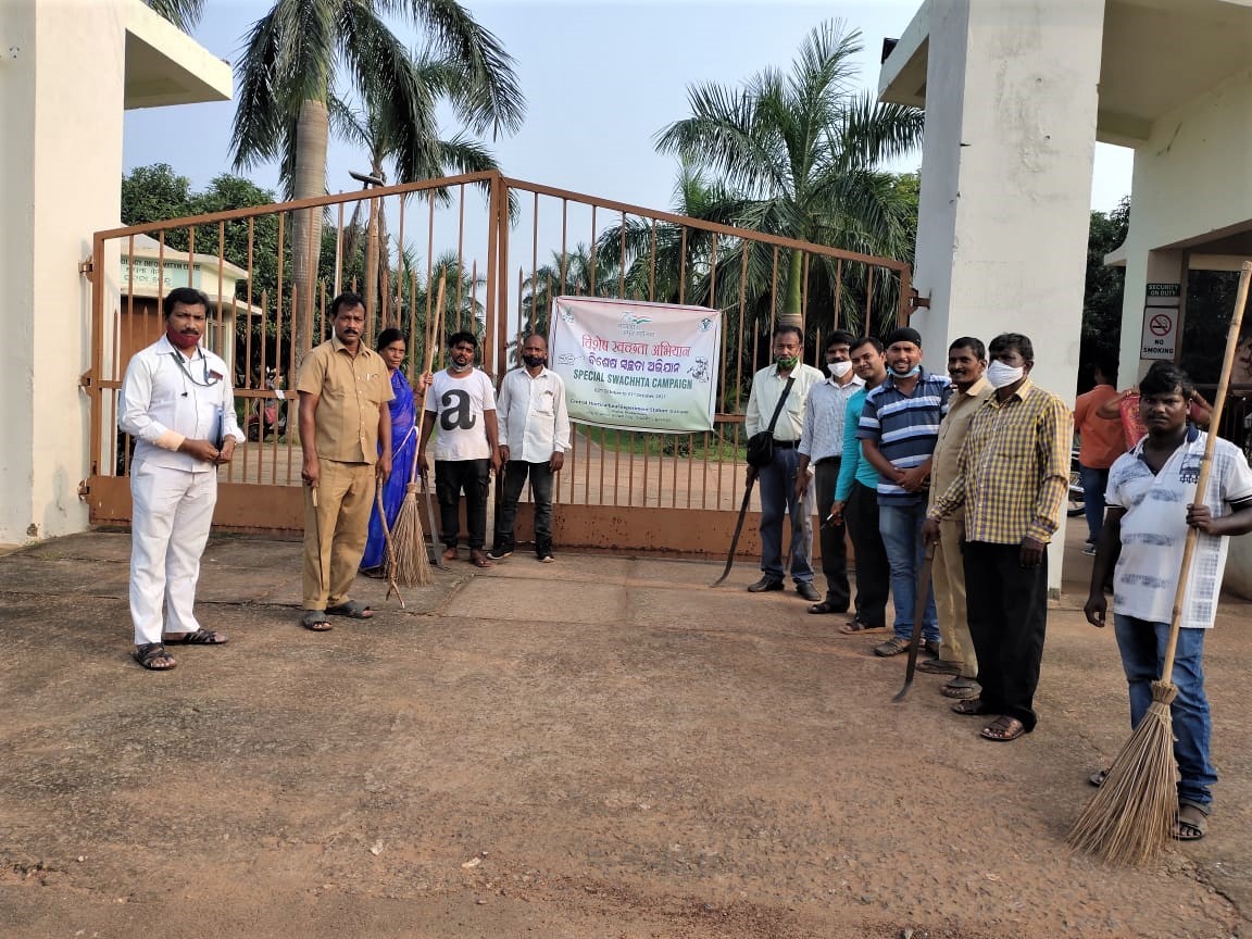 Central Horticultural Experiment Station (ICAR-IIHR) Bhubaneswar organized Special Swachhta Campaign (02nd-31st October, 2021)