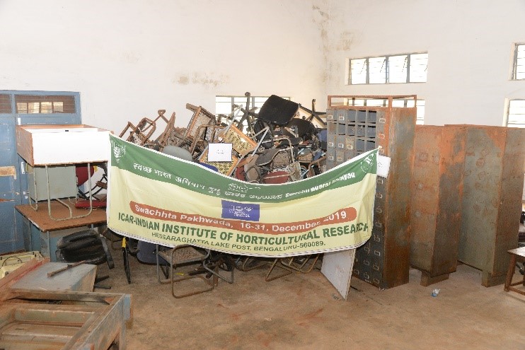 Swachhta Pakhwada activities at ICAR-IIHR on 17.12.2109