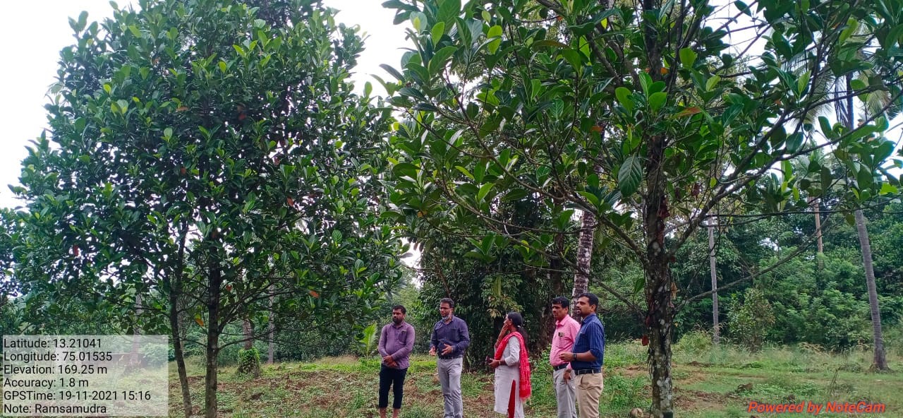 ICAR-IIHR technologies demonstration at State Farm, Department of Horticulture, GoK, Ramasamudra, Karkala, Udupi District