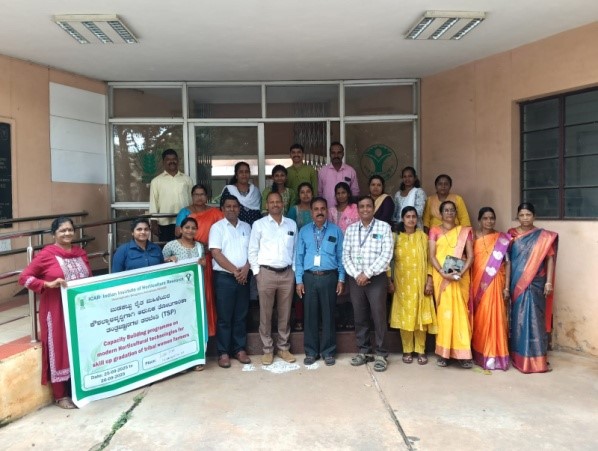 Capacity building programme on ‘Modern Horticultural Technologies’ conducted  for tribal women farmers at ICAR-IIHR on 25-26 September 