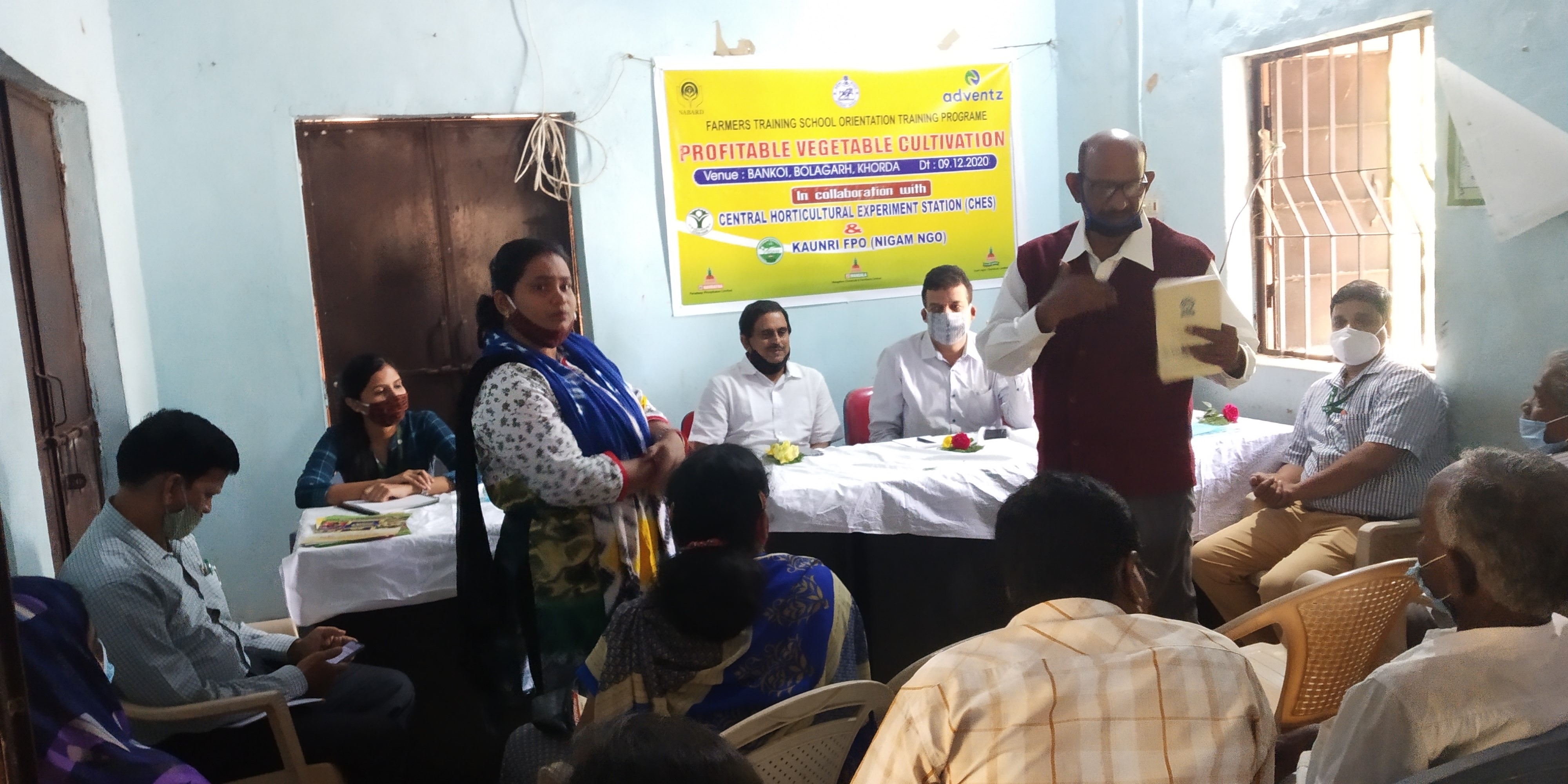 One-day Farmers’ Orientation Training Camp Organized by Central Horticultural Experiment Station (CHES, ICAR-IIHR), Bhubaneswar and Farmers’ training School, PPL