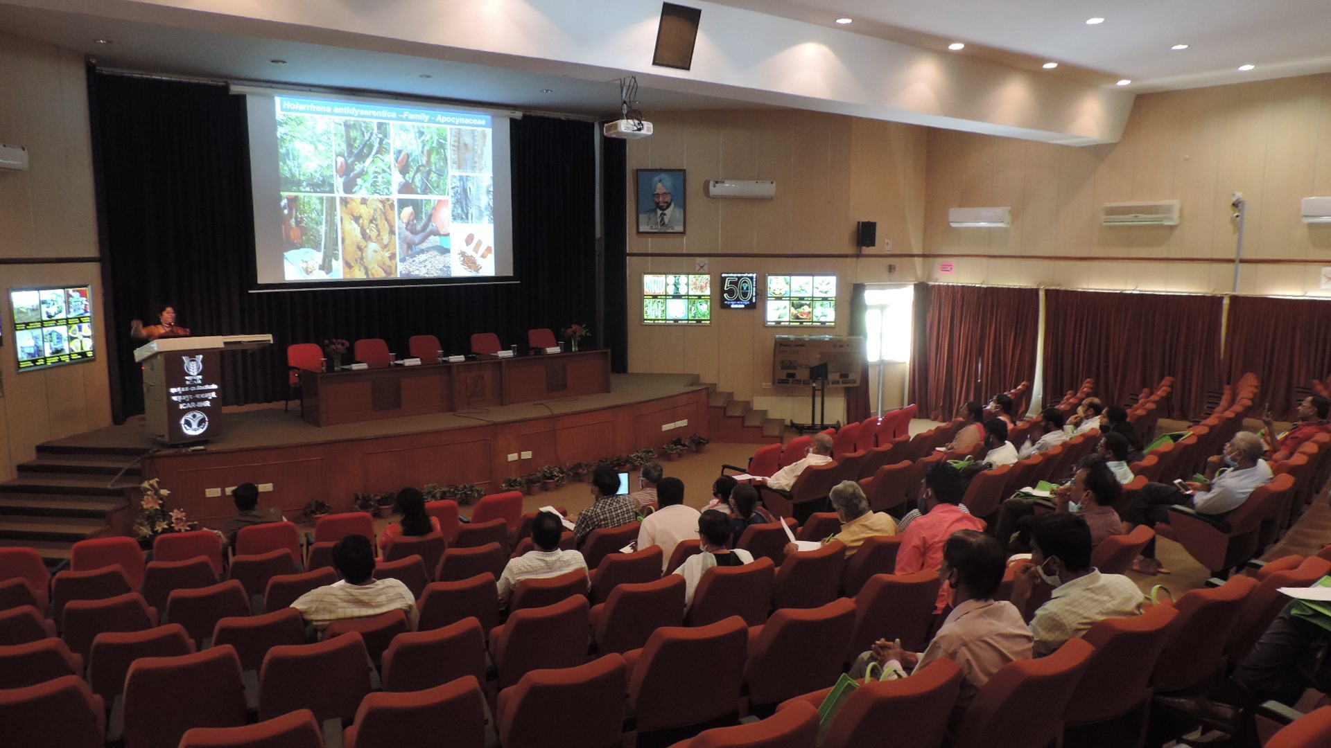 One day farmers’ training program on “Post Harvest Management and Value Addition of Medicinal Plants” was organized at ICAR-IIHR on 28th January 2021 