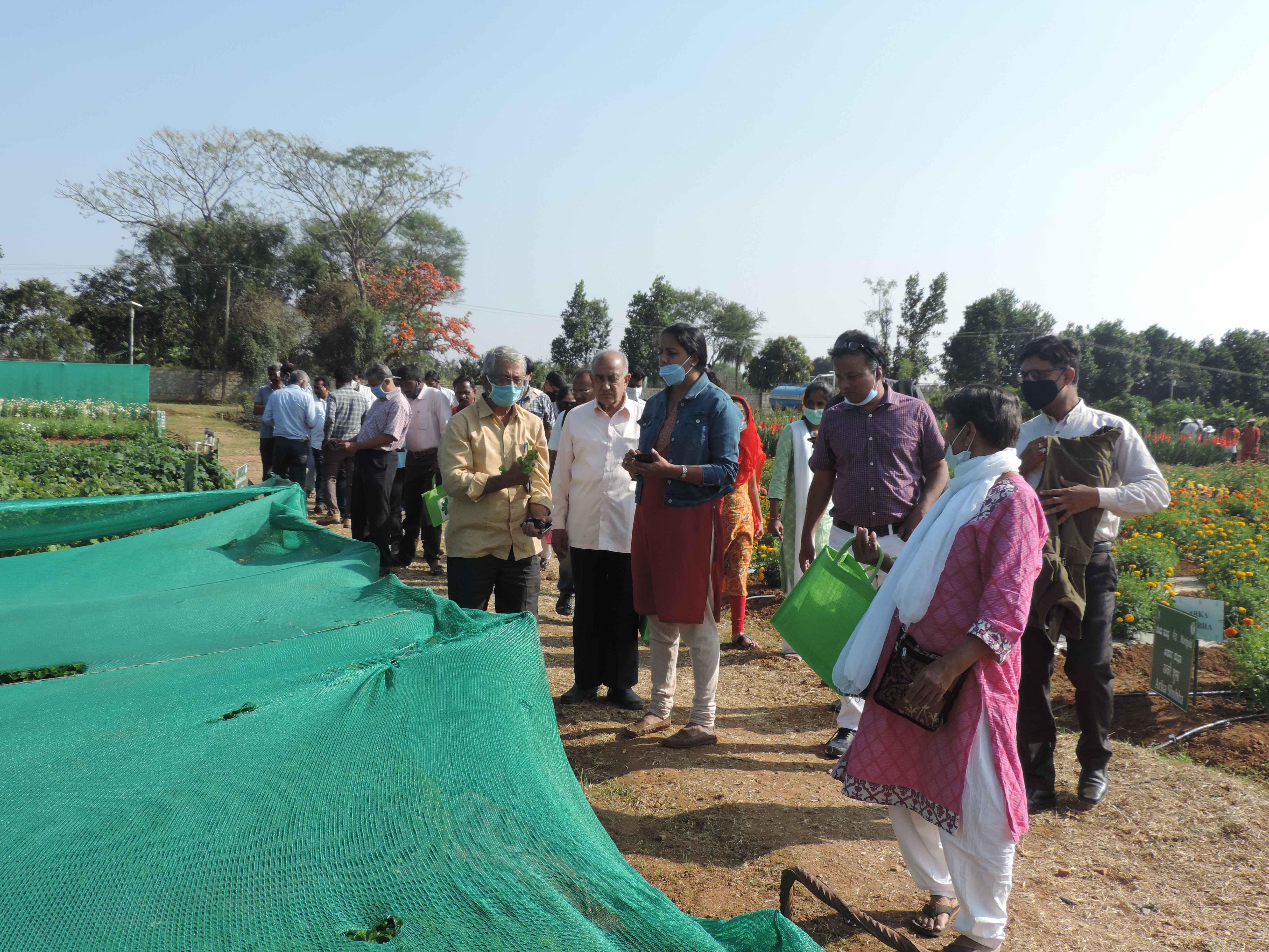 One day farmers’ training program on “Post Harvest Management and Value Addition of Medicinal Plants” was organized at ICAR-IIHR on 28th January 2021 