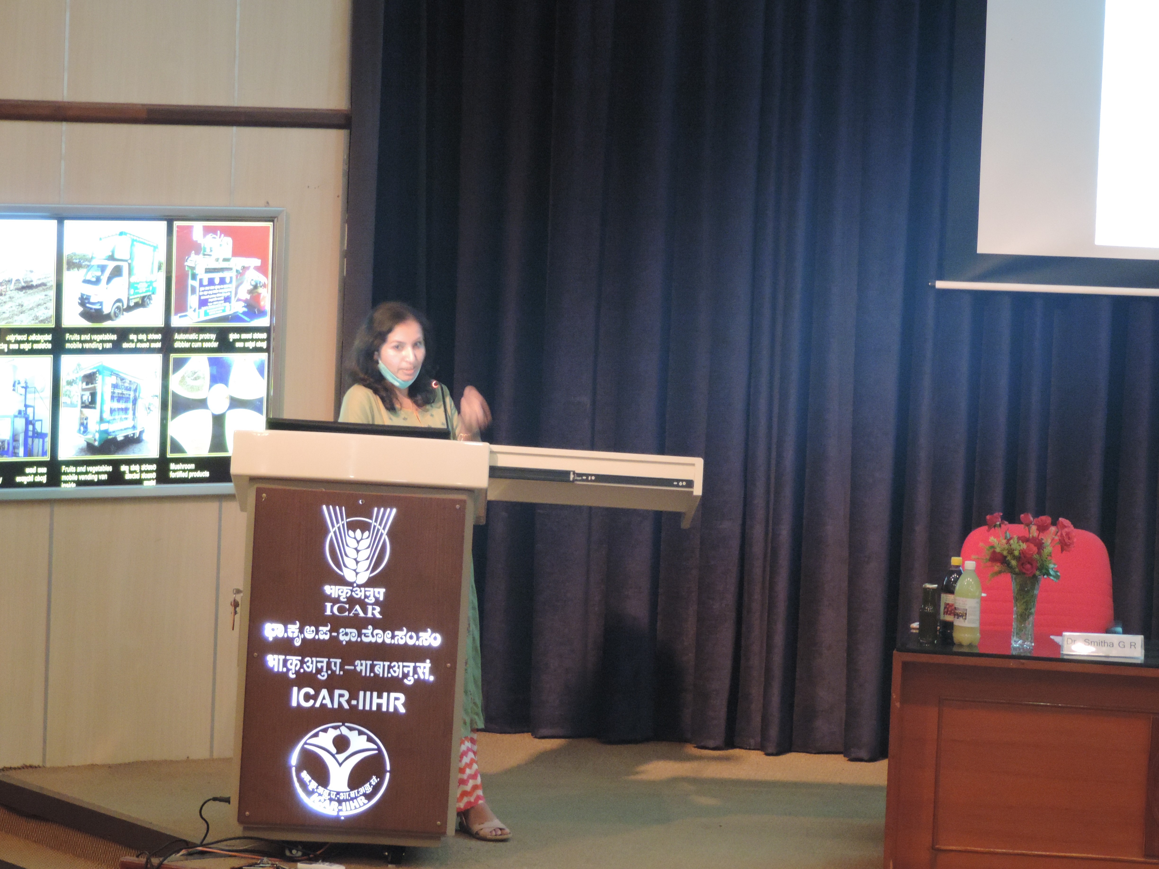 One day farmers’ training program on “Post Harvest Management and Value Addition of Medicinal Plants” was organized at ICAR-IIHR on 28th January 2021 