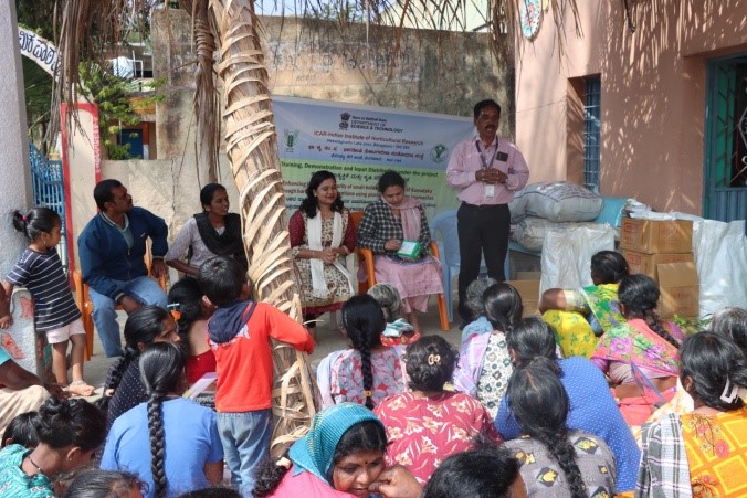 Off-campus training on “Scientific Composting Techniques” and Input Distribution under TSP and DST-Vigyandhara Project on 22.12.2025