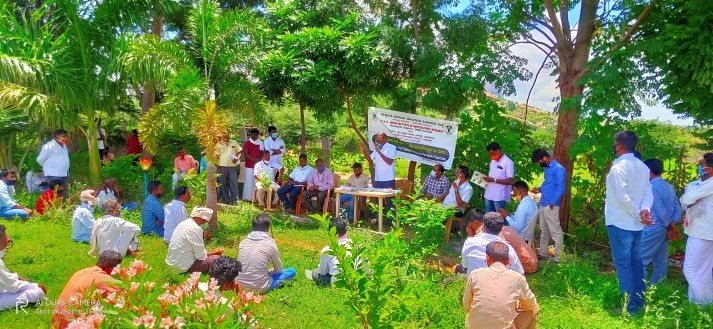 ICAR-IIHR, Bengaluru organized Fruit Saplings Distribution for Higher Production under TSP Project program in Pavagada in Tumkur district of  Karnataka