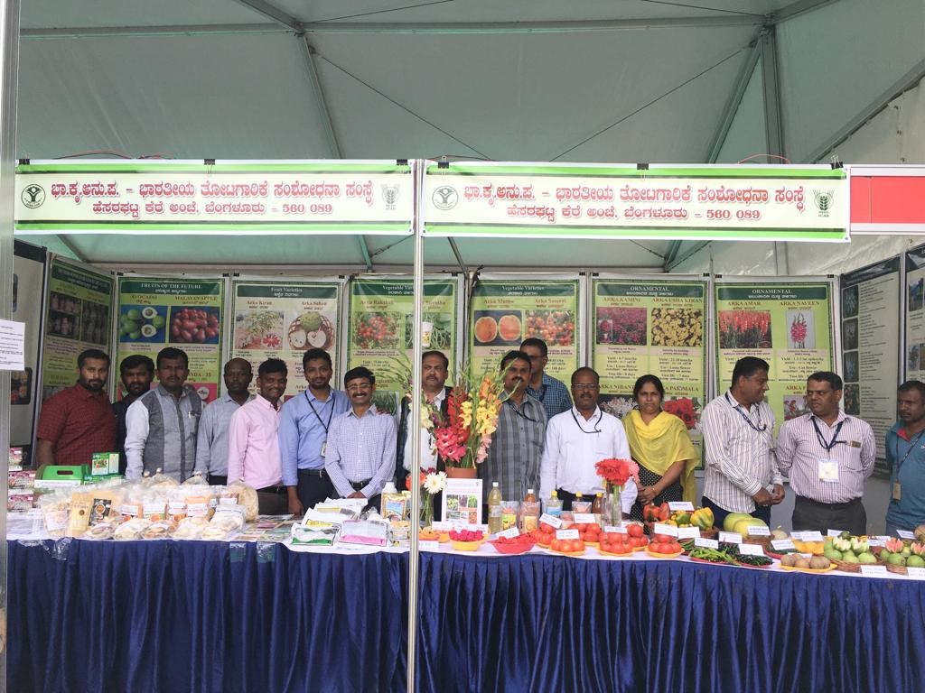 ICAR-IIHR bags the BEST EXHIBITION STALL award in the UAS (B), GKVK, Krishimela 2019