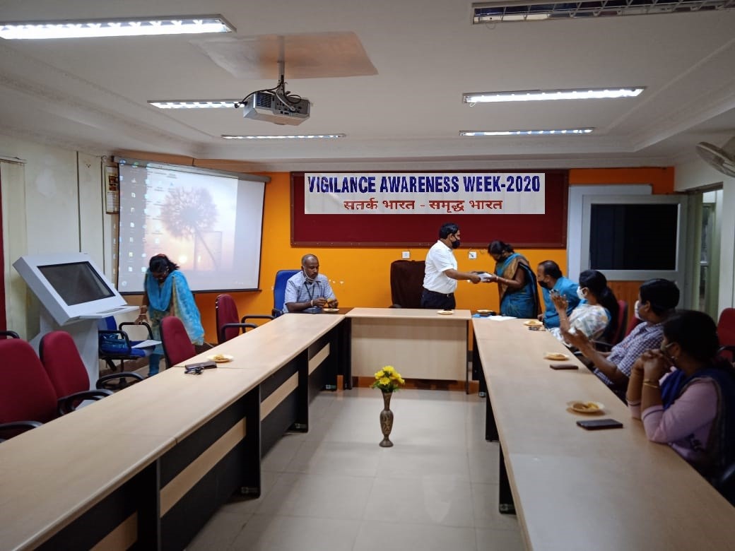 Central Horticultural Experiment Station (ICAR-IIHR), Bhubaneswar observed Vigilance Awareness Week - 2020